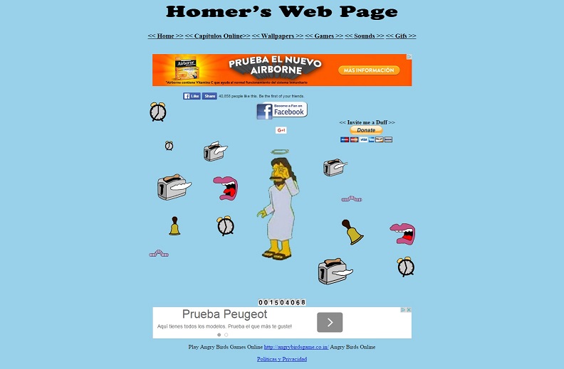 la web de homer